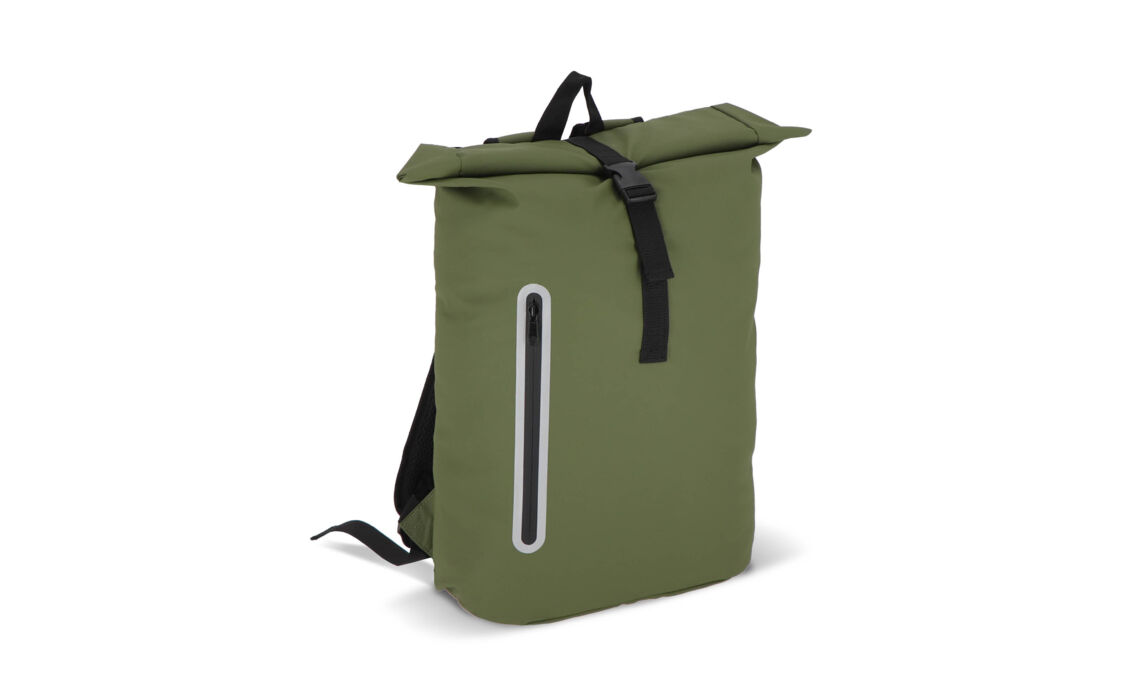 TP-LT95357 groen PU-gecoated rolltop rugzak 20l hoofd