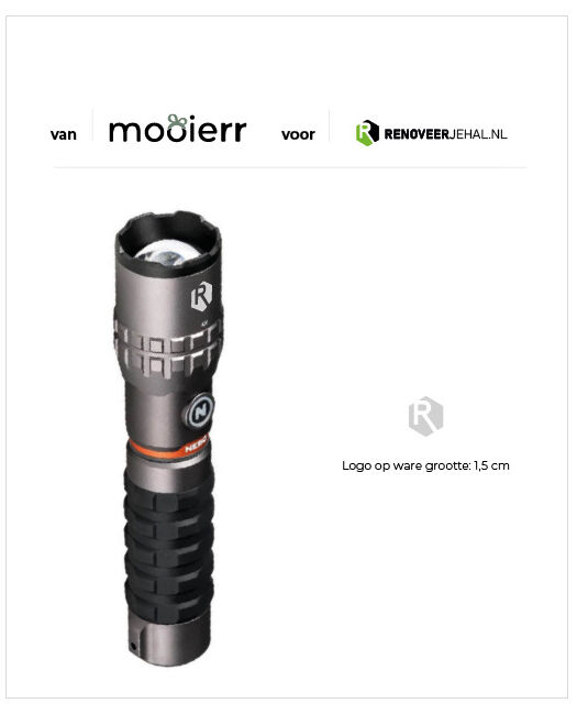 slider ontwerp zaklamp