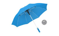 BT-4744-lichtblauw_ Paraplu met witte belijning