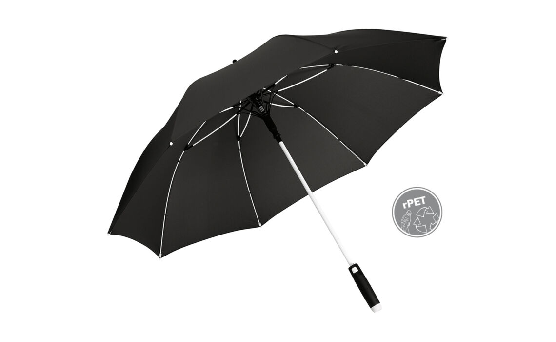 BT-4744-wit Hoofd - Paraplu met witte belijning