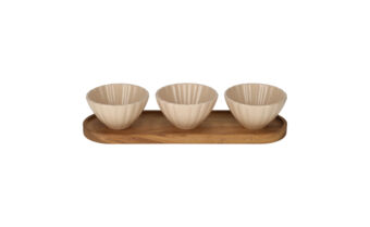TG-25097 Serveerset met schelp schaaltjes hoofd