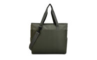 PP-8759grn_ Suede PU koelshopper groen