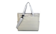PP-8759wht_ Suede PU koelshopper wit