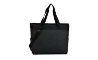 PP-8759zwrt_ Suede PU koelshopper zwart