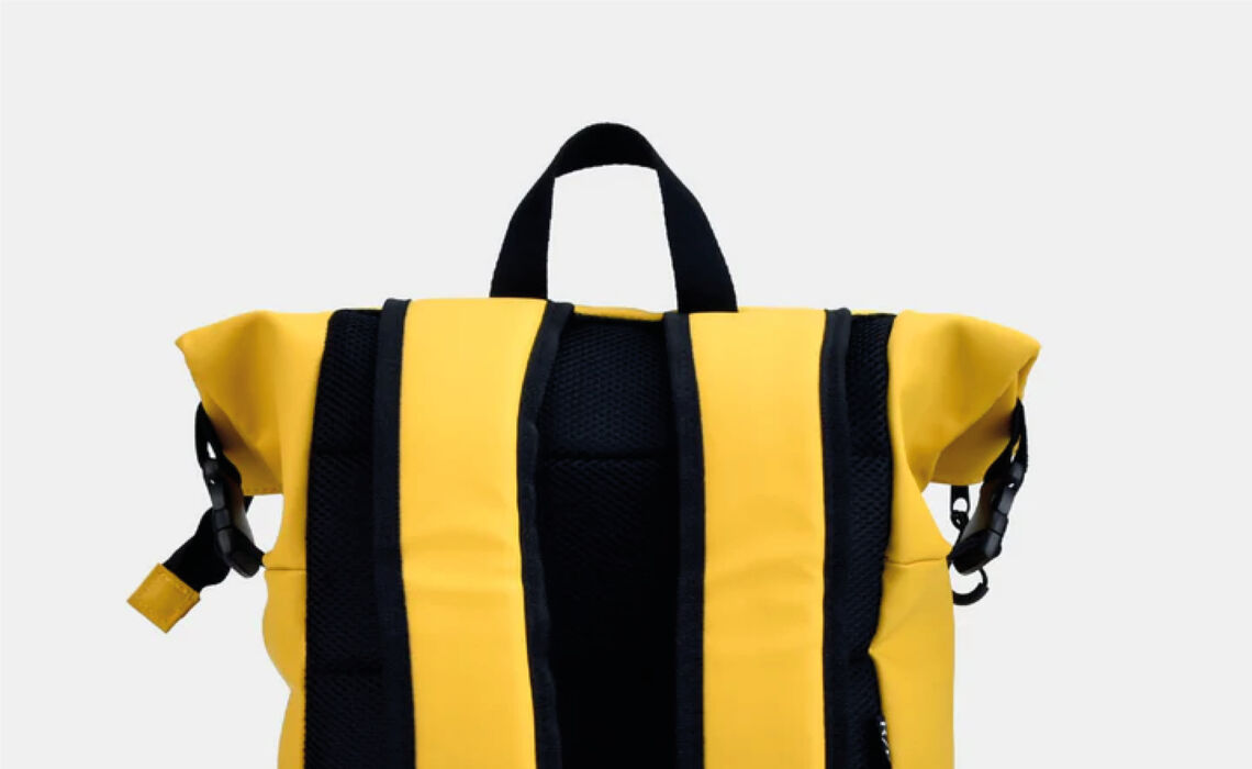 PP-8792GE Matte PU travel rugzak geel 1