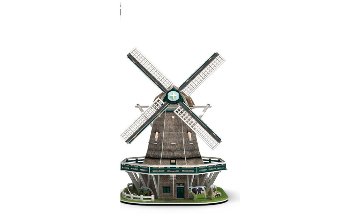SJ-2015630 Hollandse molen 3D puzzel sfeer