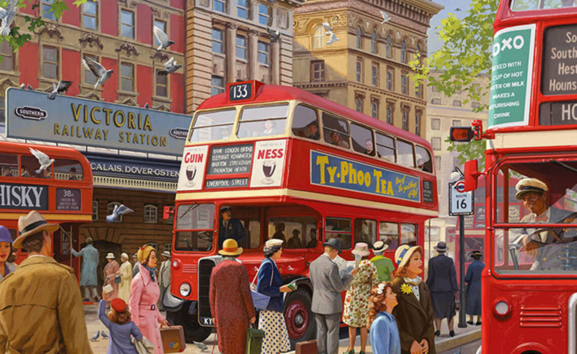 LOB-2051630 Victoria station legpuzzel sfeer