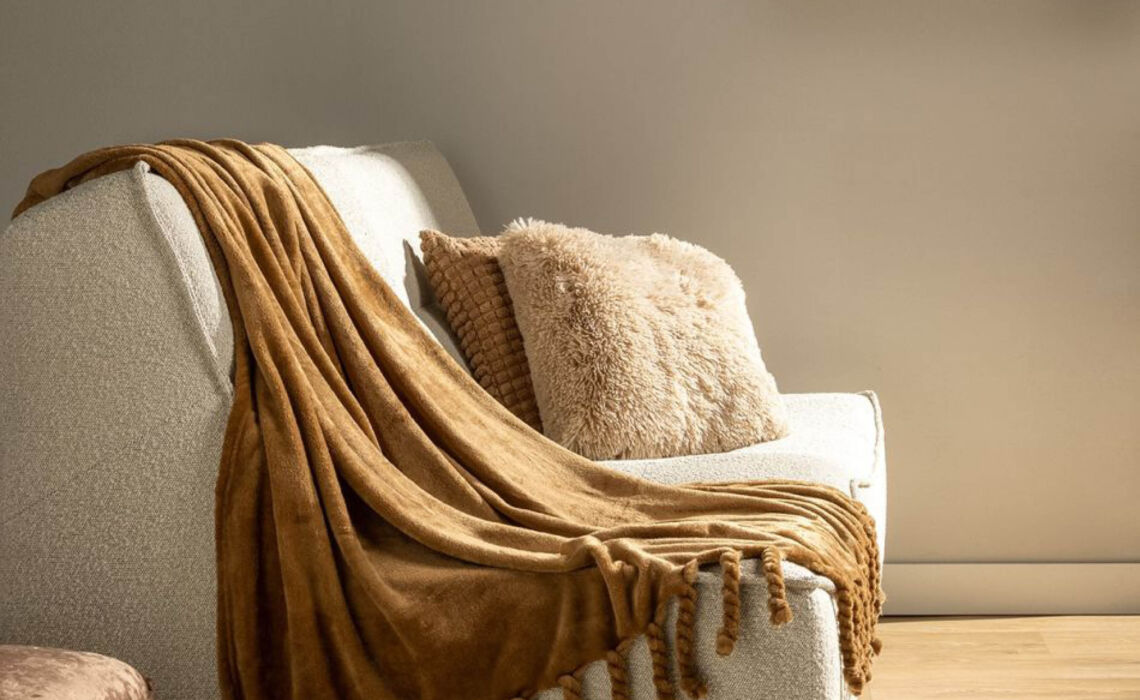 RG-DDL0912301307 bruin Fleece plaid Florijn sfeer