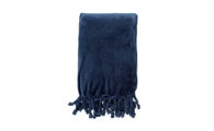 RG-DDL0912301307 donkerblauw_ Fleece plaid Florijn