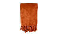 RG-DDL0912301307 oranje terra_ Fleece plaid Florijn