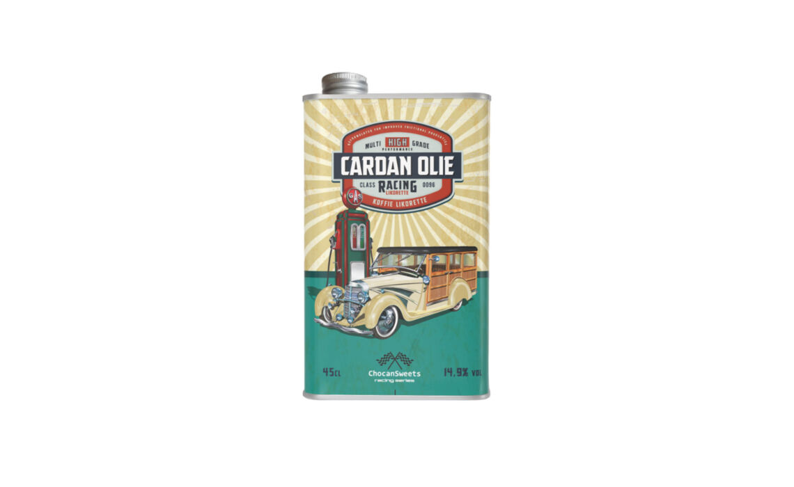 CO-21018 oldtimer Cardan olie koffie likoretto hoofd