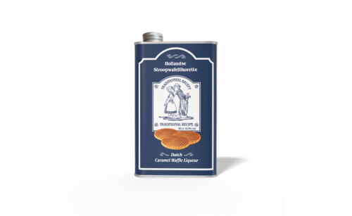 CO-21131 blauw Hollandse stroopwafel likoretto hoofd