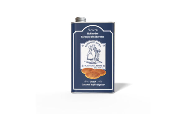 CO-21131 blauw Hollandse stroopwafel likoretto hoofd