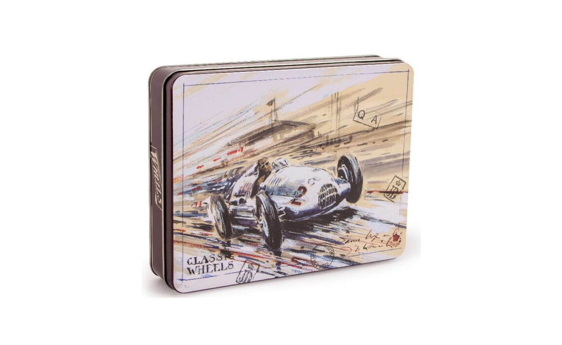 CO-20945 grijs Geschenkblik likorette hoofd