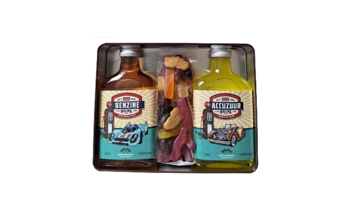 CO-20945 grijs Geschenkblik likorette sfeer