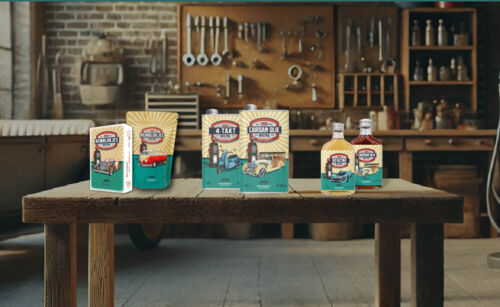 CO-21018 oldtimer Cardan olie koffie likoretto sfeer