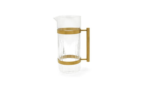 BE-LV237004_ Waterkaraf met goudkleurige details