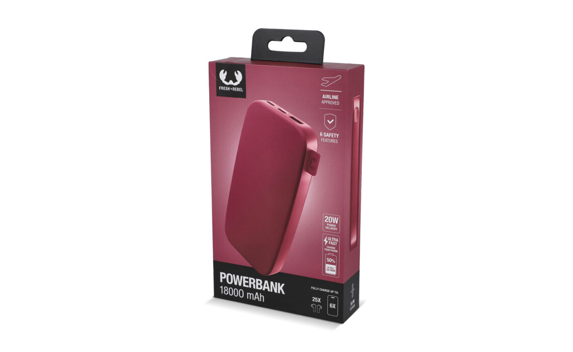 TP-LT49403 rood Powerbank 18000 mAh sfeer