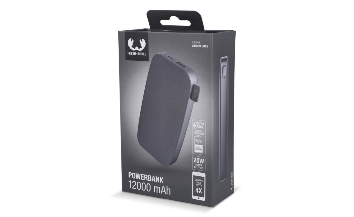 TP-LT49402 antraciet Powerbank 12000 mAh sfeer