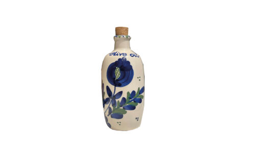 SZ-CSTMOLIJF Kruikje handgeschilderd olijfolie 250 ml sfeer