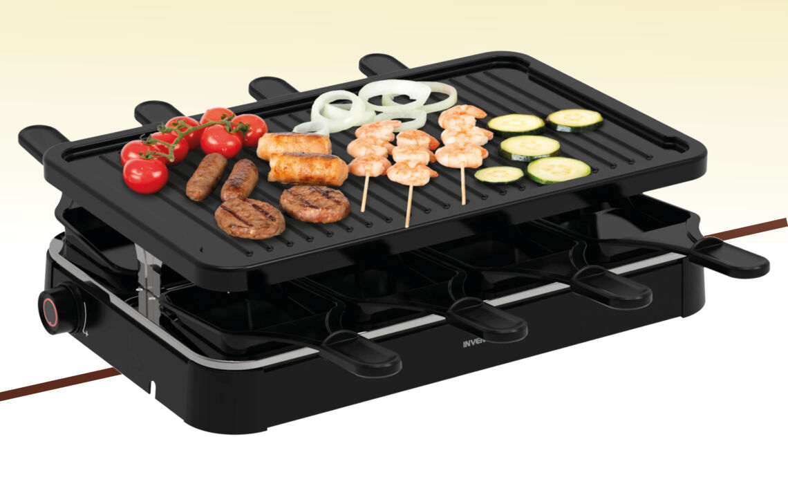 IV-GR803B Gourmetset 8 personen zwart SFEER