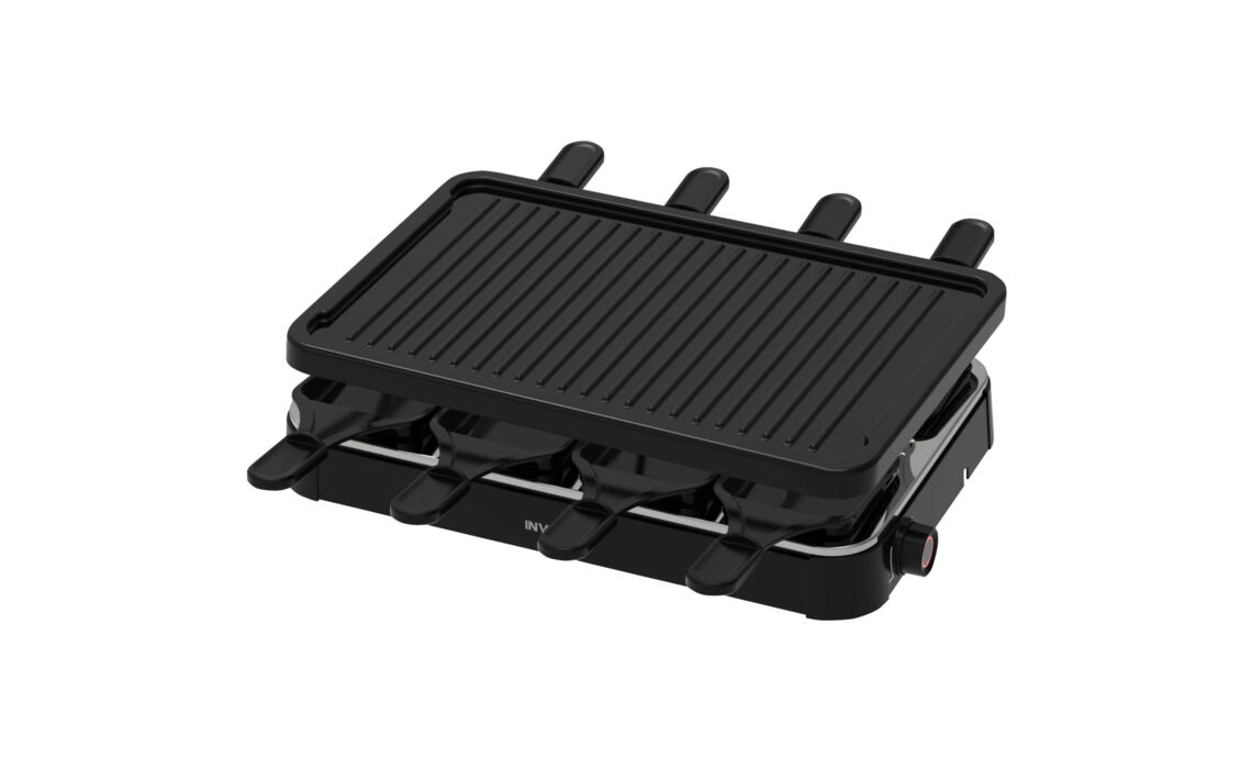 IV-GR803B_ Gourmetset 8 personen zwart