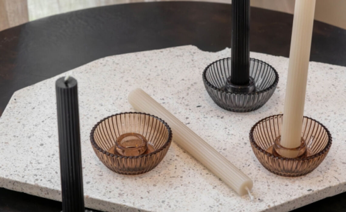 TG-25625 JENS Living Giftset Kandelaar + Kaars sfeer