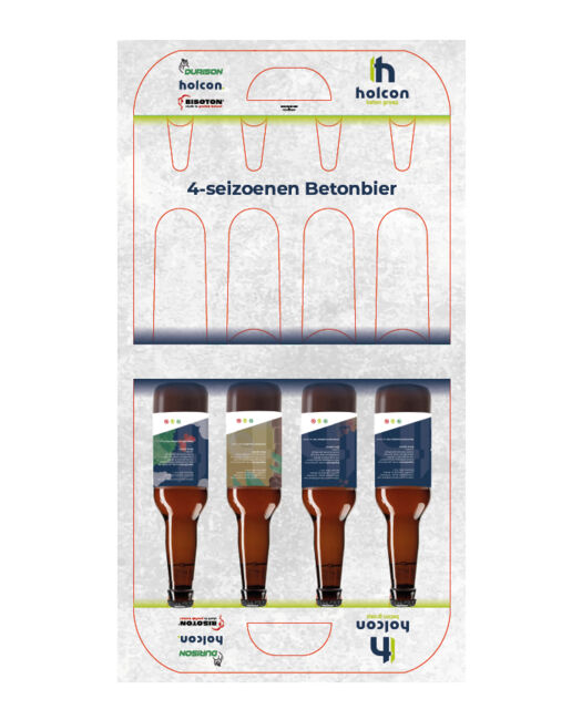 Slider bierpakket ontwerpdoosje