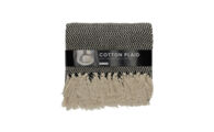 TG-93021_ Cotton plaid visgraat zwart