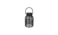 TG-25474_ Solar lantaarn rotan black