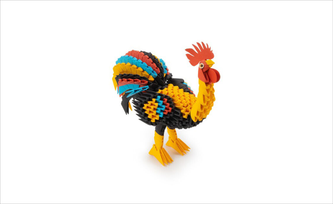 KR-AL2574_ 3D Orgami Haan papier