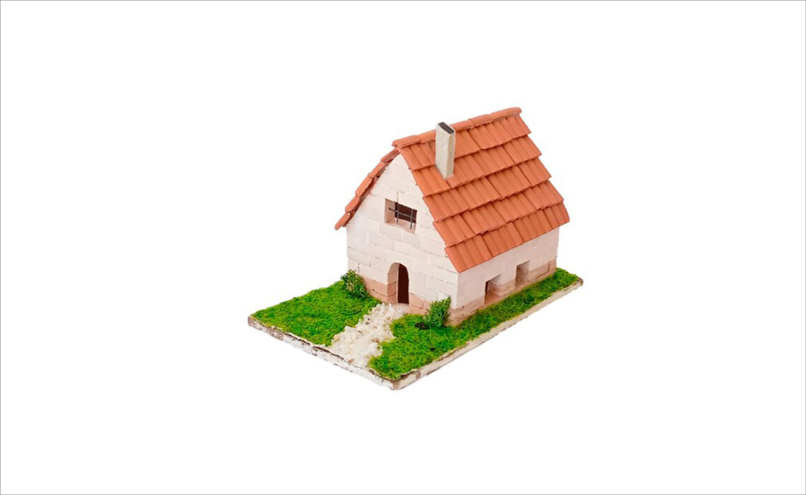 KR-D03253_ Bouwpakket mini huisje steen
