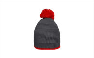 BT-MB7964_ Muts met pompon Carbon-Rood
