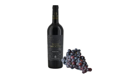 AN-SP0221_ Rode wijn, Primitivo Tacco Barocco Sampietrana 2021