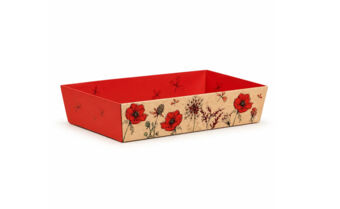 TH-CV541M-ECR_ Decoratieve mand karton rood