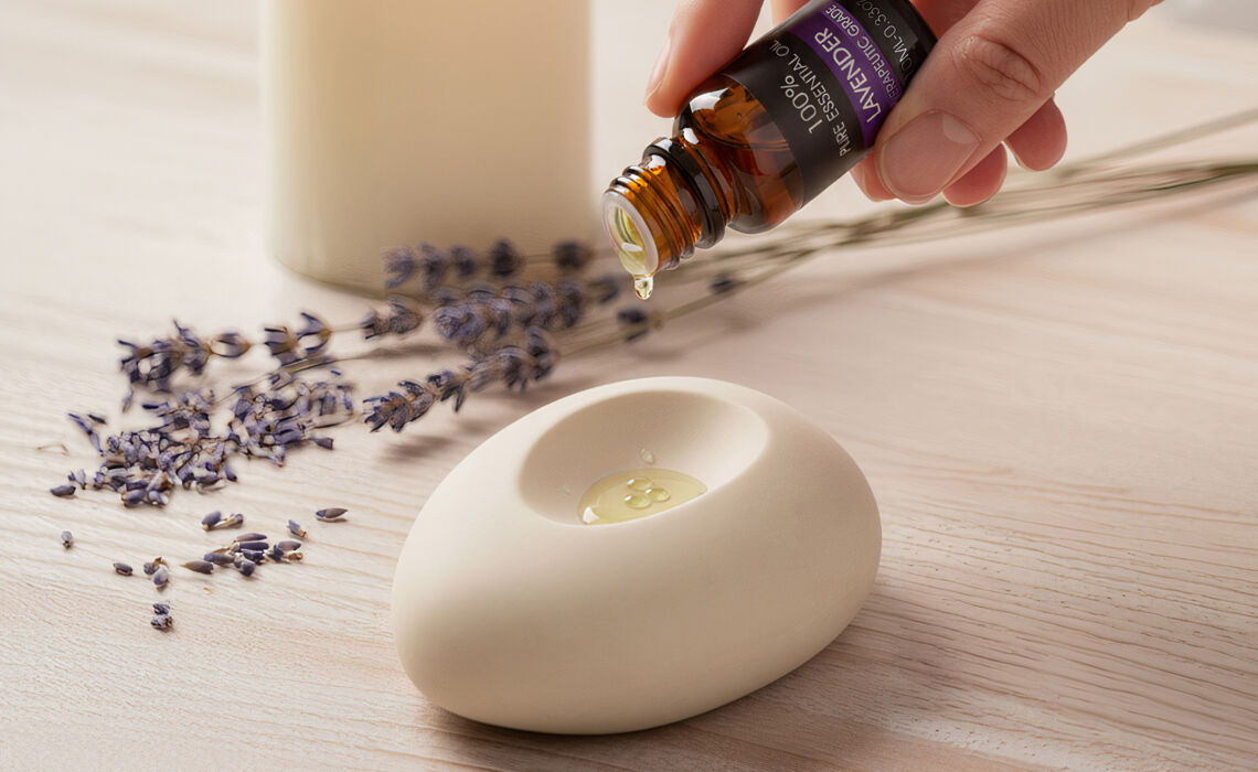 TP- LT57304- Aroma Pebble giftset met 6 flesjes olie SFEER