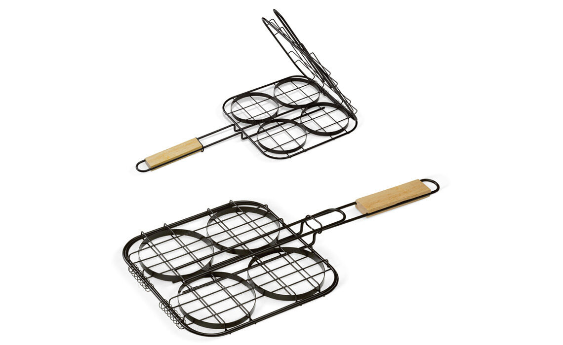 BBQ hamburgergrill samen