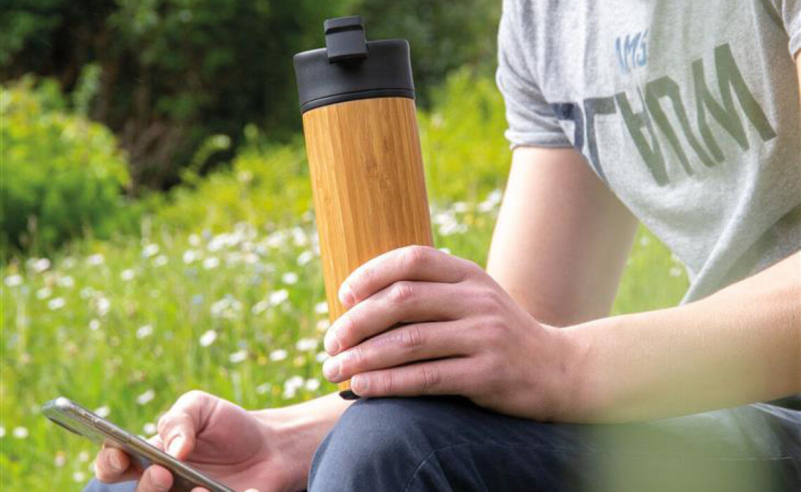 Bogota bamboe lekvrije koffiebeker 2