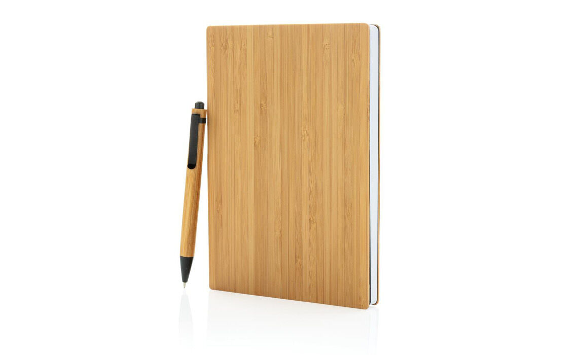 XD-P772159_ A5 bamboe notitieboek & pen set