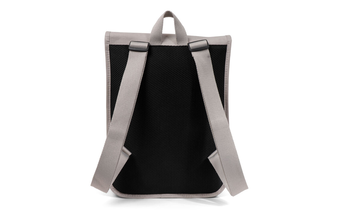 Papieren rugtas grijs achterkant