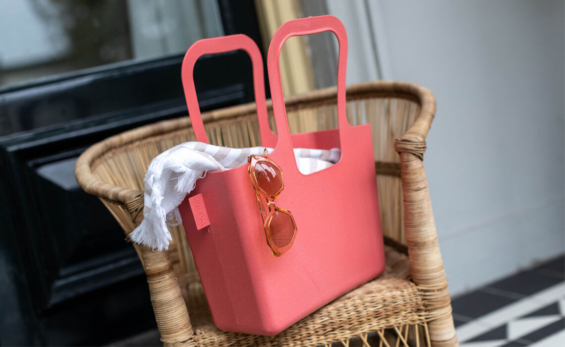 Taschelino Bio koraalrood sfeer