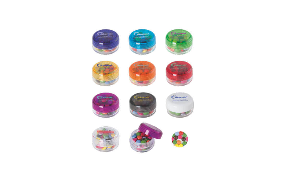 PR-503551 Kunststof potje met snoep