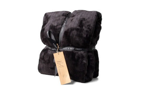 TG-24985_ Senza gift plaid zwart RPET