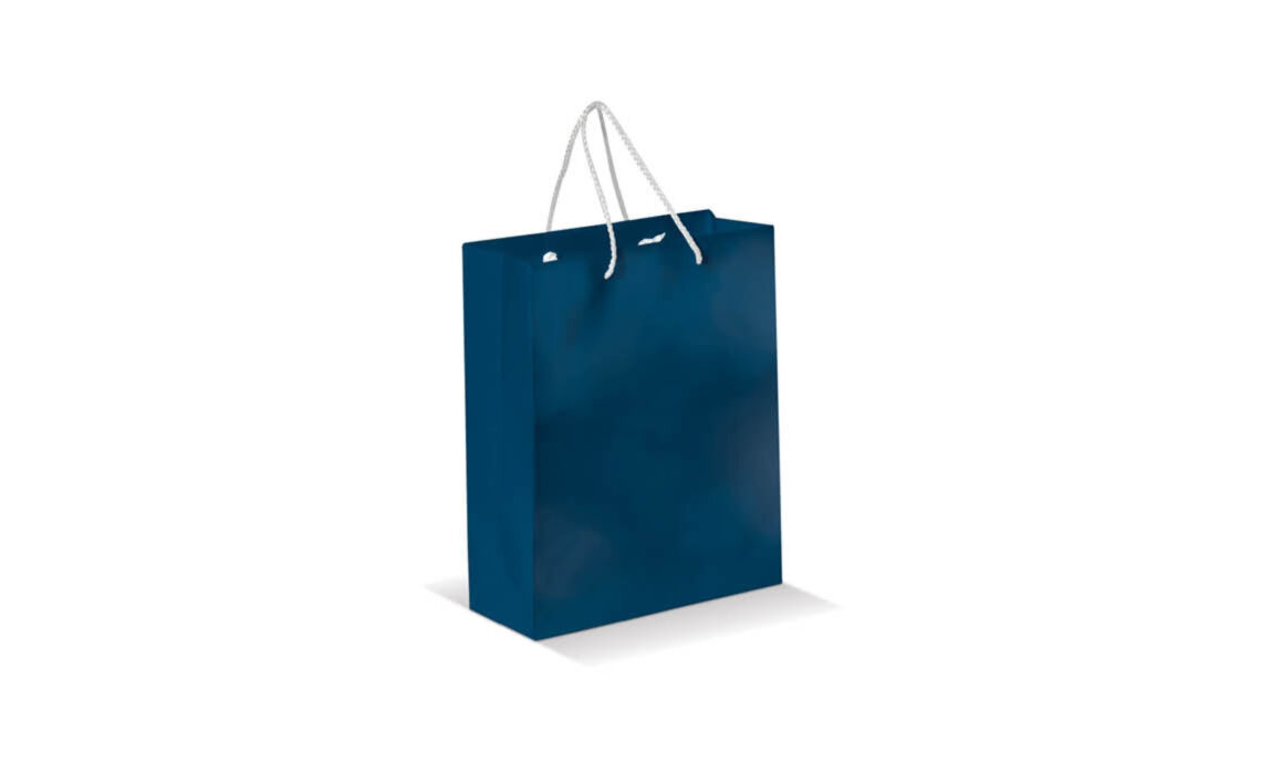 TP-91512 Blauw Papieren draagtas HOOFD