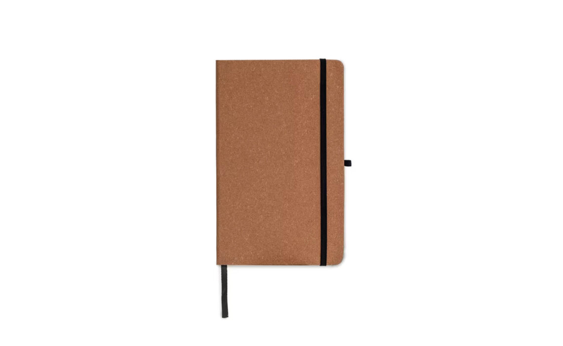 TP-92522 bruin Notitieboek recycled leer HOOFD